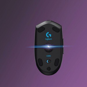 Logitech G305 Mouse - Optical - Wireless - Black - 6 Button(s)