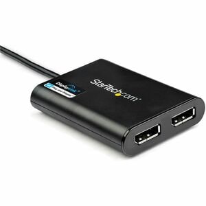 StarTech.com USB to Dual DisplayPort Adapter - 4K 60Hz - USB 3.0 5Gbps - USB Dual Monitor Adapter - Dual DisplayPort Adapt