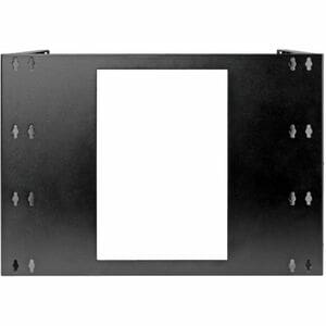 Tripp Lite by Eaton SRWO8UBRKT Wall Mount for Network Switch, Patch Panel - Black - 40 lb (18143.69 g) Load Capacity - 1