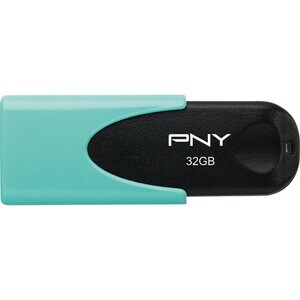 PNY Attaché 4 32 GB USB 2.0 Flash Drive - Pastel Aqua