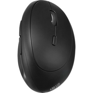 Adesso iMouse V10 - Wireless Vertical Ergonomic Mini Mouse - Optical - Wireless - Radio Frequency - 2.40 GHz - Black - USB