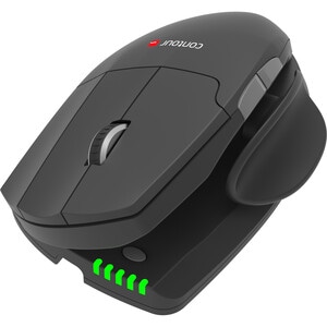 Contour Unimouse Mouse - PixArt PMW3330 - Cable - Black, Slate - USB - 2800 dpi - Scroll Wheel - 6 Button(s) - Left-handed