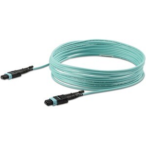 StarTech.com 5m (16.4ft) MTP(F)/PC OM3 Multimode Fiber Optic Cable, OFNP Plenum, 50/125µm, 40G, Low Insertion Loss, MPO Fi