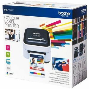 Brother VC-500W Zero Ink Printer - Colour - Label Print - USB - IEEE 802.11b/g/n Wireless LAN - Black - 50 mm (1.97") Prin