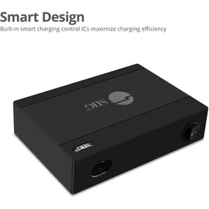 SIIG 60W 10-Port USB Charger - Charge up to 10 USB-A devices simultaneously with its small travel design making it easy to