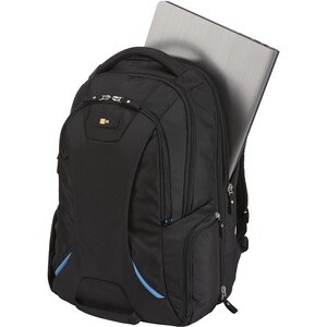 Case Logic BEBP-315 Carrying Case (Backpack) for 15.6" Notebook - Black - Polyester Body - Checkpoint Friendly - Shoulder 