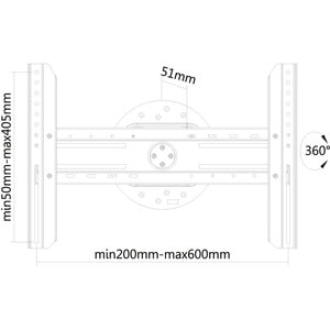 Montaggio a muro Neomounts Neomounts Pro LED-WR100BLACK per Flat Panel Display - Nero - 1 Schermo/i supportato/i - 190,5 c