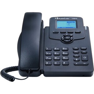 AudioCodes 405HD IP Phone - Corded - Corded - Black - 2 x Total Line - VoIP - 2 x Network (RJ-45) - PoE Ports