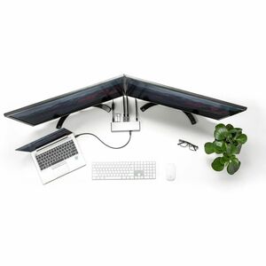 StarTech.com Thunderbolt 3 Dock - Dual 4K 60Hz Monitor TB3 Docking Station with DisplayPort, HDMI & 1080p VGA - 85W Power