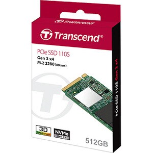 Unità stato solido Transcend 110S - M.2 2280 Interno - 512 GB - PCI Express (PCI Express 3.0 x4) - 1800 MB/s Velocità mass