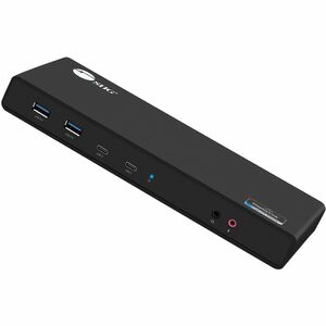 SIIG USB 3.1 Type-C Dual 4K Docking Station with Power Delivery 60W - Thunderbolt 3 Compatible - Hybrid Universal Laptop D