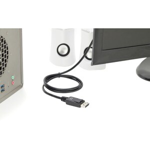 Assmann 1 m DisplayPort/HDMI AV-Kabel für Audio-/Video-Gerät, PC, Notebook, Monitor - 1 - Zweiter Anschluss: 1 x DisplayPo