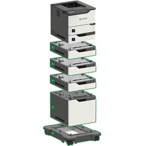 Lexmark MS820e MS822de Desktop Laser Printer - Monochrome - 52 ppm Mono - 1200 x 1200 dpi Print - Automatic Duplex Print -