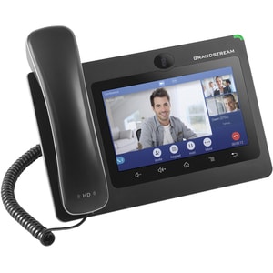 Grandstream GXV3370 IP Phone - Corded - Corded/Cordless - Bluetooth, Wi-Fi - Desktop, Wall Mountable - Black - VoIP - IEEE