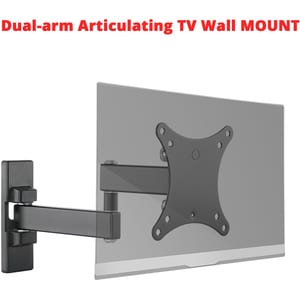 SIIG Articulating Full Motion LCD / TV Monitor Mount - 13" to 27" - Compatible with VESA 75x75mm / 100x100mm - 33 lbs Load