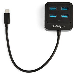 StarTech.com USB Hub - USB Type C - External - Black - UASP Support - 4 Total USB Port(s) - 4 USB 3.1 Port(s)
