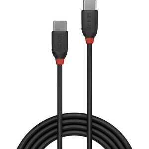 LINDY Black Line 1 m USB Datentransferkabel - Zweiter Anschluss: 1 x USB 3.1 Type C - Male - 10 Gbit/s - Abschirmung - Nic