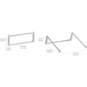 Regen Design mBar Pro faltbarer Laptop-Ständer - Silber