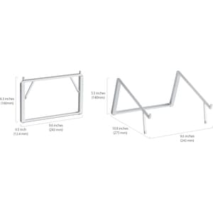 Regen Design mBar Pro + Plus faltbarer Laptop-Ständer - Silber