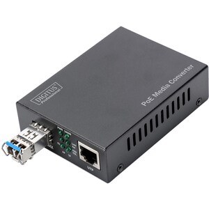 DIGITUS Professional DN-82140 Transceiver/Media Converter - 1 Port(s)Network (RJ-45) - 1 x PoE (RJ-45) Ports - Optical Fib