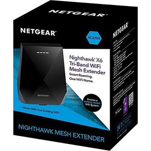 Netgear Nighthawk X6 EX7700 IEEE 802.11ac 2,20 Gbit/s Drahtloser Range-Extender - 2,40 GHz, 5 GHz - MIMO-Technologie - 2 x