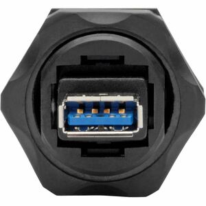 Eaton Tripp Lite Series USB 3.0 Coupler, SuperSpeed, 3.0/3.1, Industrial - USB-A F/F, Shielded, IP68, Dust Cap, TAA - 1 x 