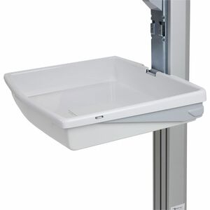 Ergotron SV Front Tray - 5.90 kg Load Capacity - Easy to Install - Plastic, Steel - White, Grey