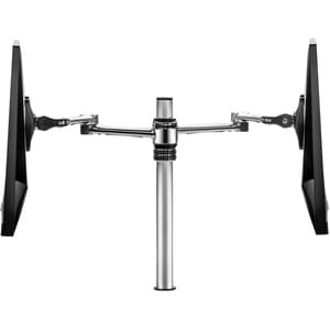 Atdec Desk Mount for LCD Display - Silver, Black - 2 Display(s) Supported - 78 cm (30.7") Screen Support - 7.98 kg Load Ca