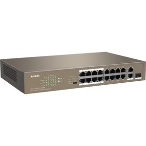 Tenda TEF1118P-16-150W 16 Ports Ethernet Switch - Fast Ethernet, Gigabit Ethernet - 10/100Base-TX, 10/100/1000Base-T, 1000