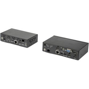 StarTech.com Multi-Input HDBaseT Extender Kit with Built-In Switch and Video Scaler - DisplayPort HDMI and VGA Over CAT6 o