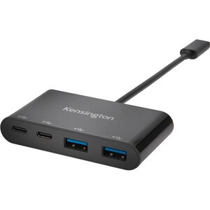 Kensington CH1000 USB Hub - USB Type C - External - Black - 4 Total USB Port(s) - 4 USB 3.1 Port(s)