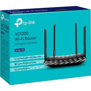 TP-Link Archer C6 Wi-Fi 5 IEEE 802.11ac Ethernet Drahtlos Router - Dualband - 2,40 GHz ISM-Band - 5 GHz UNII-Band - 4 x An