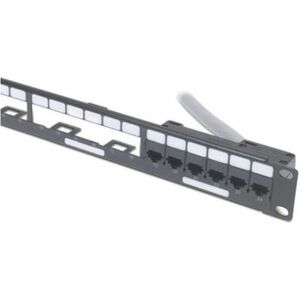 APC by Schneider Electric Cable Organizer - Black - 1 Pack Pack - Panel - 1U Rack Height