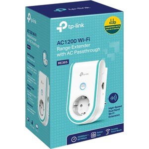 TP-Link RE365 IEEE 802.11ac 1,17 Gbit/s Drahtloser Range-Extender - 2,40 GHz, 5 GHz - 2 x Interne Antenne(n) - 1 x Netzwer