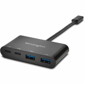 Hub USB Kensington CH1000 - USB Type C - Externe - Noir - 4 Total de ports USB - 4 Port(s) USB 3.1