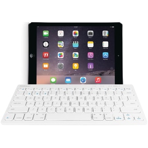 Macally Quick Switch Bluetooth Keyboard for Three Devices - Wireless Connectivity - Bluetooth - 78 Key On/Off Switch Hot K
