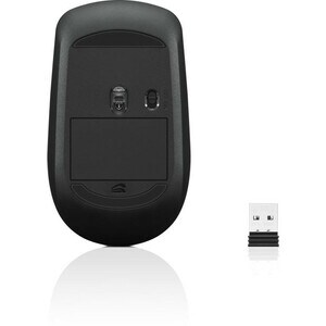 Lenovo 400 Wireless Mouse (WW) - Optical - Wireless - Black - USB - Scroll Wheel - 3 Button(s) - Symmetrical