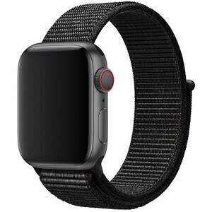 Apple 44mm Black Sport Loop - XL - Adjustable - Extra Large (XL) - Black - Woven Nylon