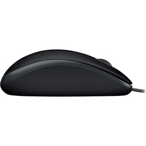 Logitech B110 Mouse - USB - Optical - Black - Cable