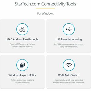 StarTech.com USB C Dock - 4K Dual Monitor HDMI USB-C Docking Station - 100W Power Delivery Passthrough, GbE, 2x USB-A - Mu