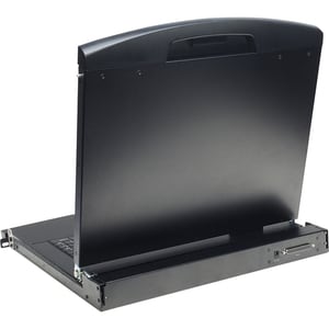 DIGITUS Professional LCD Rack Console KVM Switch - Jet Black - 8 Computer(s) - 43.2 cm (17") LCD - 1280 x 1024 - Keyboard 