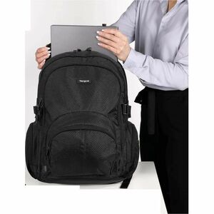 Targus Classic CN600 Carrying Case (Backpack) for 39.1 cm (15.4") to 40.6 cm (16") Notebook - Black - Water Resistant - Ny