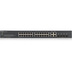 ZYXEL GS1920 GS1920-24V2 24 Ports Manageable Ethernet Switch - 4 Layer Supported - Modular - 4 SFP Slots - Twisted Pair, O