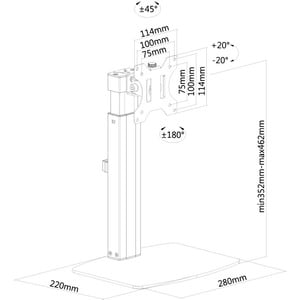 Neomounts Neomounts Pro Desk Mount for Flat Panel Display