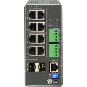 Transition Networks Managed Hardened Gigabit Ethernet PoE++ Switch - 8 Ports - Manageable - TAA Compliant - 4 Layer Suppor