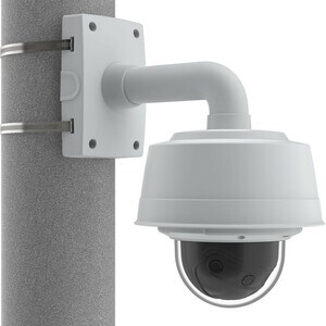 AXIS T91B67 Stangenbefestigung für Netzwerkkamera - Weiß - max. 15 kg Traglast