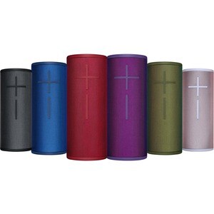 Ultimate Ears BOOM 3 Portable Bluetooth Speaker System - Sunset Red - 90 Hz to 20 kHz - Battery Rechargeable - USB