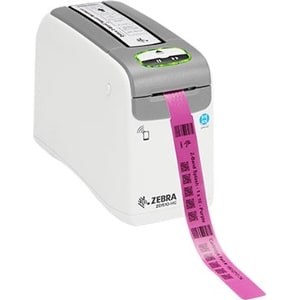 Direct Thermal Printer ZD510 Wristband; ZPL II, XML, 300 dpi, EU, UK, AU, JP, Cord, USB, USB Host, Ethernet, BTLE