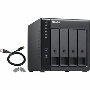 QNAP 4 Bay USB Type-C Direct Attached Storage with Hardware RAID - 4 x HDD Supported - 0 x HDD Installed - 4 x SSD Support