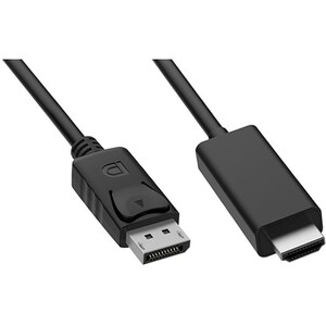 VisionTek DisplayPort to HDMI 2M Active Cable (M/M) - DisplayPort to HDMI Active Cable - DP to HDMI Cable 2 Meter 6.6 Ft M